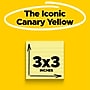Post-it Notes, 3" x 3", Canary Collection, Lined, 100 Sheet/Pad, 12 Pads/Pack (63012PK)~#|#~F1601048-A84C-450A-84432605F4030286_sc7