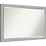 Amanti Art Vista Brushed Nickel Narrow Frame Wall Mirror, 26.75" x 38.75" (A42674960962)~#|#~F1671575-2891-466E-A90A6A97EF331210_sc7