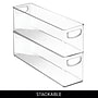 iDESIGN Large Stackable Plastic Storage Bin, Clear, 2/Set (28293M2)~#|#~F16A6BC7-1FAB-42A1-A5CB1B5DA175E804_sc7