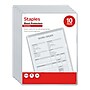 Staples Plastic Sleeve, 8.5" x 11", Clear, 10/Pack (ST63086)~#|#~F16D51BD-8420-4767-A09EEAAFCE0E0E3B_sc7