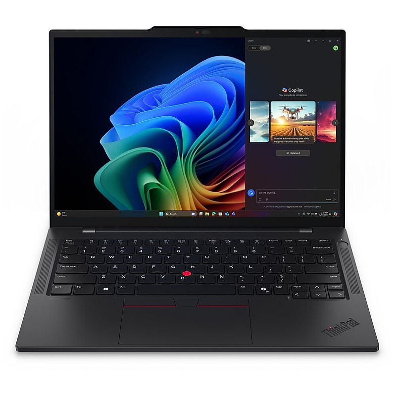 Lenovo ThinkPad T14s Gen 6 14" AI Laptop, Copilot+ PC, Intel Core Ultra 7, 2.2GHz, 32GB RAM, 512GB SSD, Windows 11 Pro, Black image 1