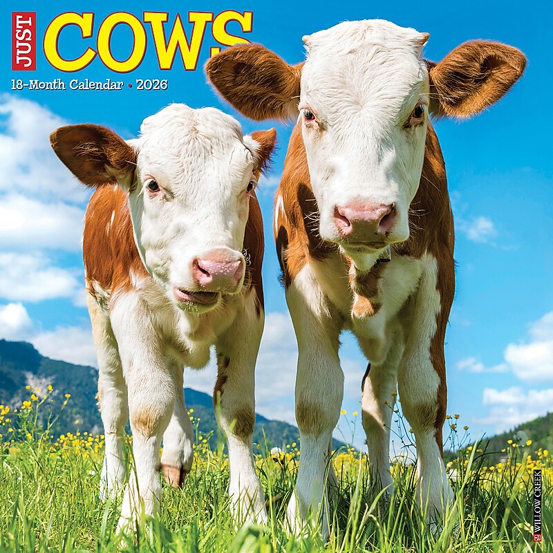 2026 Willow Creek Cows 12" x 12" Monthly Wall Calendar (50903) image 1