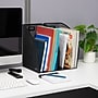 Mind Reader Vertical File Storage Desktop Organizer, Metal, Black, 2/Pack (JMAG2-BLK)~#|#~F17EFDAA-A509-49DD-8952DD814BD9EFEB_sc7