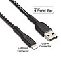 NXT Technologies™ 10 Ft. Braided Lightning to USB Cable, Black (NX60462)~#|#~F181B266-517E-4A20-9F4890BA399AD95B_sc7