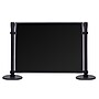 Queue Solutions 34" x 4’ PVC Stanchion Post Panel Kit, Black (PNL4834B-BS-4COL)~#|#~F184D87C-16BB-4BB9-BAAF910D3C60C3BA_sc7