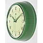 Infinity Instruments Round Retro Wall Clock, Aluminum, 9.5" (10940-GREEN)~#|#~F1872924-BC4C-4789-8D9FCA69319EB59D_sc7
