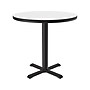 Correll 36" Round Dry-Erase Markerboard Cafe Table, Frosty White/Black (BXT36DER-80)~#|#~F189D041-DF2F-4E10-A5C17FBBD5706838_sc7