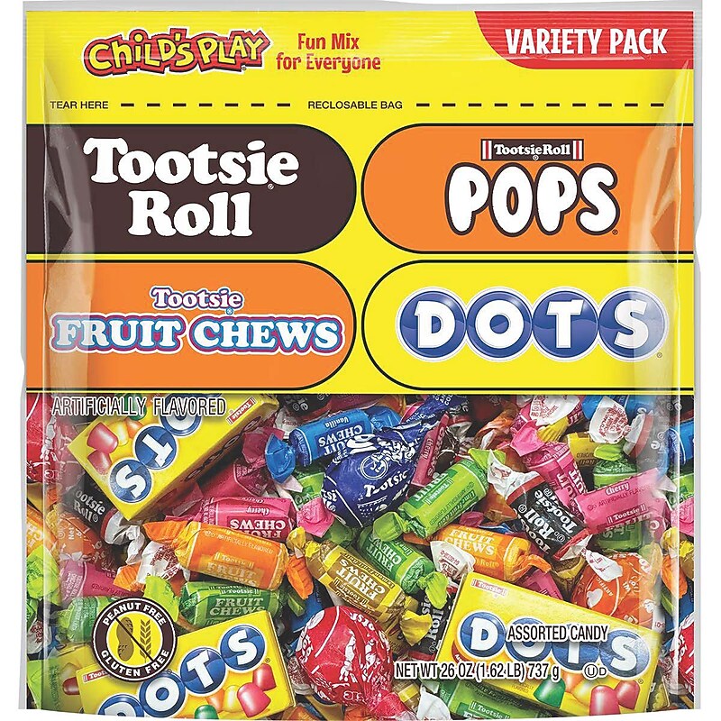 Tootsie Roll Child's Play Assorted Chewy Candy, 26 oz. (TOO1817) image 1