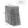 Mind Reader Storage Drawer, 10 Drawers, Metal, Silver (10CABMESH-SIL)~#|#~F18F2E74-E3A1-4C8D-B18254A90764B87B_sc7