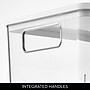 iDESIGN Small Stackable Plastic Storage Bin, Clear, 6/Pack (28088M6)~#|#~F19306C1-1950-4EBC-9C268CE2A8716F64_sc7