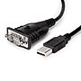 Rocstor 6' USB A to DB9 Serial Data Cable, Male to Male, Black (Y10C898-B1)~#|#~F1930E29-D4A7-491E-AE9EE871CE665468_sc7