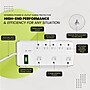 GoGreen Power 6' Surge Protector, 8 Outlet, White (GG-18316WH)~#|#~F196A5A5-84E4-425D-A5FE6DDD91EC783E_sc7