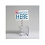 Azar Sign Holder, 0.75" x 3.5", Freestanding, Clear Plastic, 10/Pack (107607)~#|#~F1A10241-459A-4F6D-8B01C7D596A68F2E_sc7