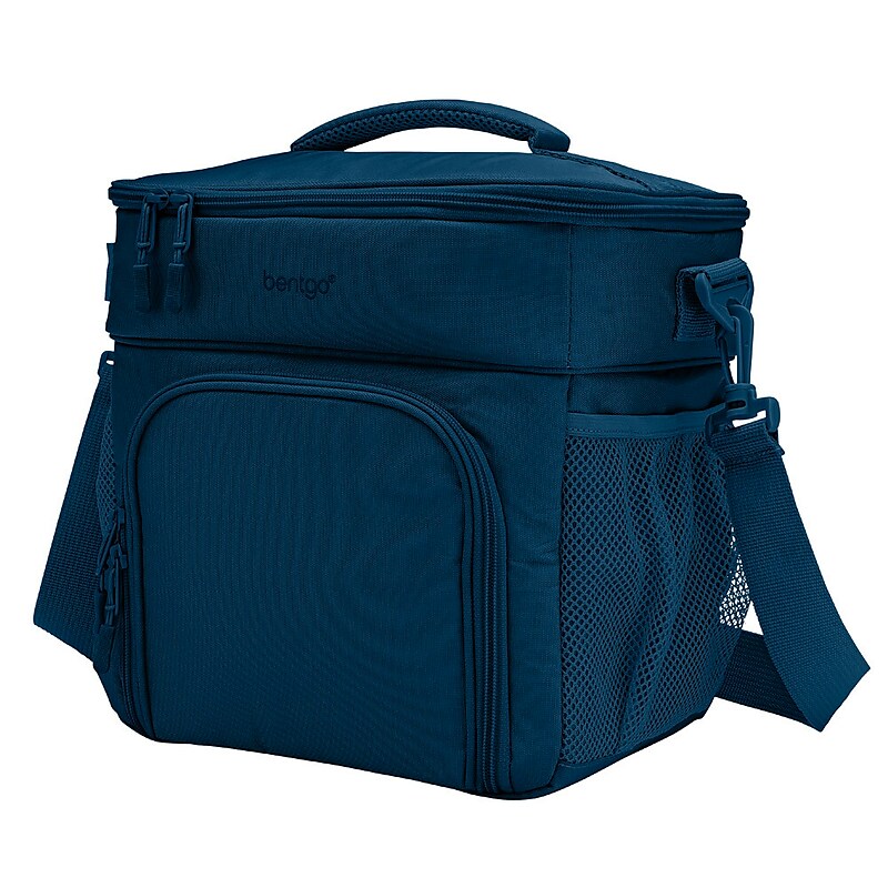 Bentgo Prep Deluxe MultiMeal Insulated Lunch Bag, Navy Blue (BGPRPBAG-NB) image 1
