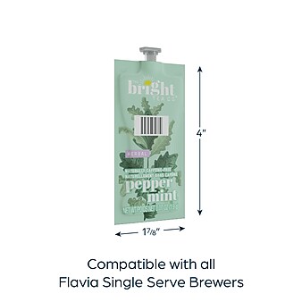 The Bright Tea Co. Peppermint Tea, Flavia Freshpack, 100/Carton (MDRB505)