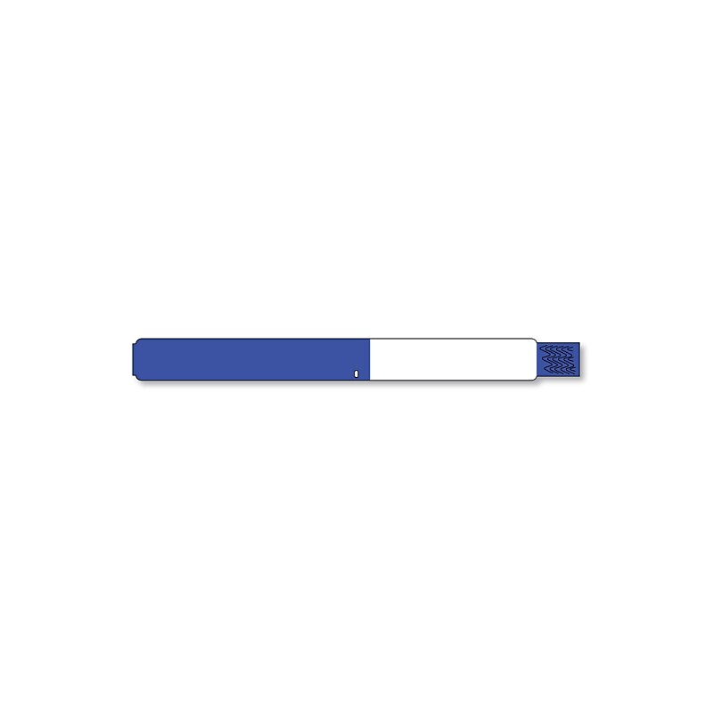 Caresfield Synthetic Direct Thermal Patient ID Band, 1.125" x 12", Blue, 500/Box (90389) image 1