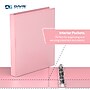 Davis Group Standard View 1" 3-Ring Binders, Blush, 6/Pack (7411-11-06)~#|#~F1ACCDD9-2E20-432D-932981020907765F_sc7
