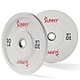 Sunny Health & Fitness Elite 2" Rubber Olympic Weight Plates, 10 lbs., White, 2/Set (SF-OP01-10)~#|#~F1ADE4AB-0CD8-4430-87208902E7A81278_sc7