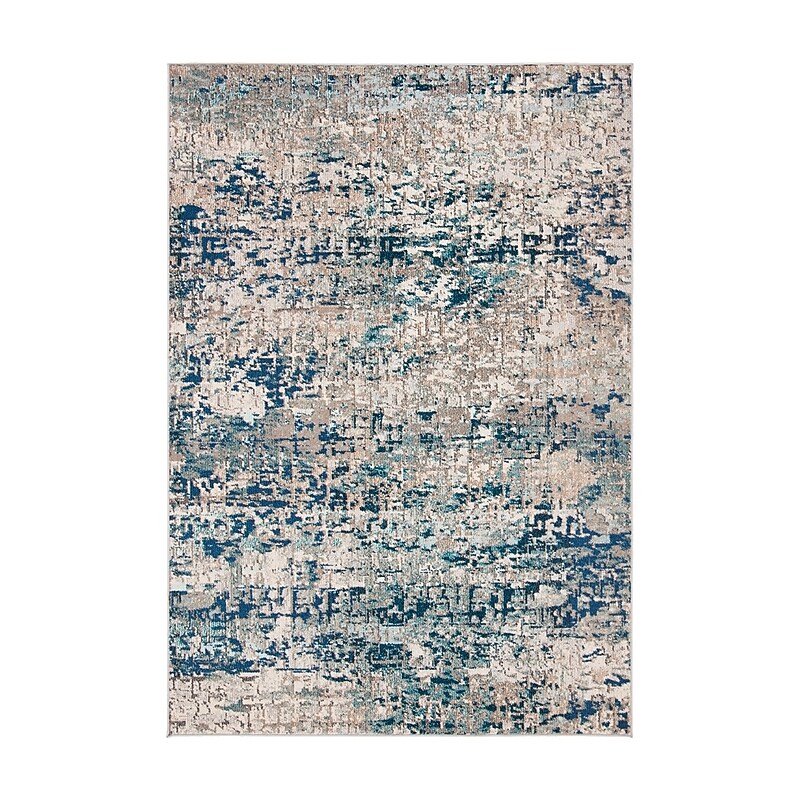 Safavieh Madison Collection 5'-3" x 7'-6" Rectangle Indoor Area Rug, Machine Made, Grey/Blue (MAD460K-5) image 1