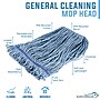 BISON LIFE Kleen Handler Blend Heavy Duty Wet Mop Head, Blue, 24/Pack (BP-KH-GCM-24)~#|#~F1AF61E5-C933-4CB2-B3F1B6B66757BB30_sc7
