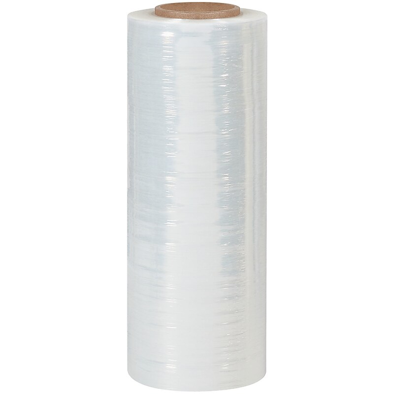 15" x 1000' 120 Gauge Blown Stretch Wrap, Clear, 4/Carton (SF151) image 1