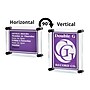 Azar Sign Holder, 9" x 12", Wall Mounted, Black Acrylic (105512-BLK)~#|#~F1AFDA9E-47CF-4B48-88AE60A29161FEC6_sc7