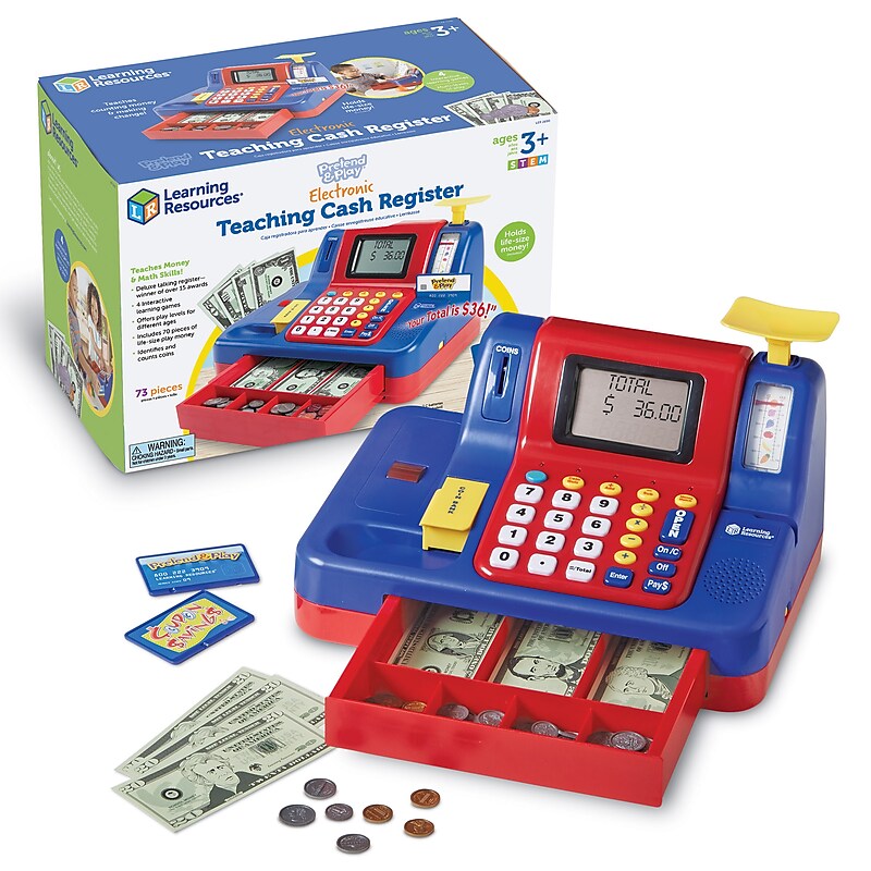 Learning Resources Teaching Cash Register (LER2690) image 1