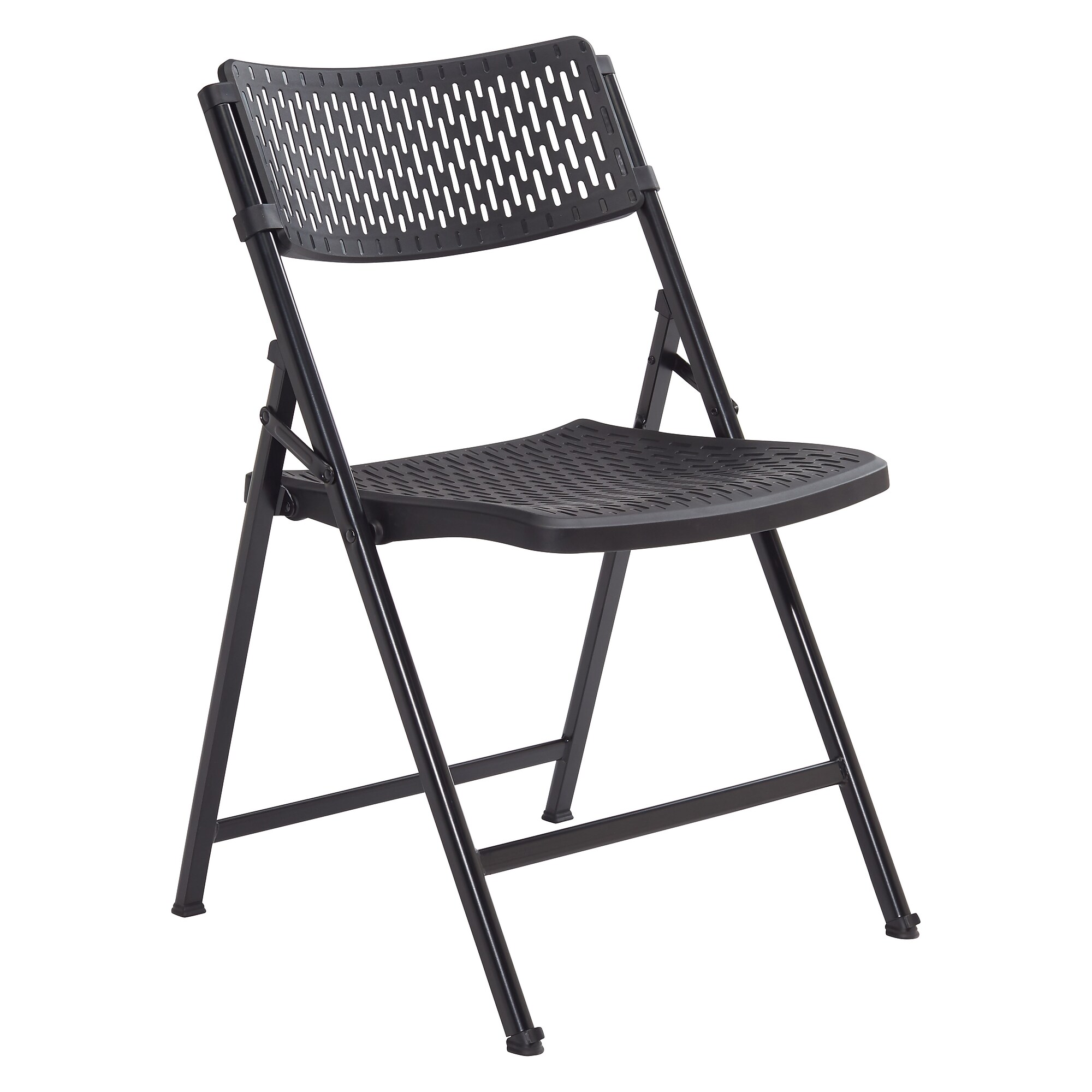 NPS AirFlex Series Premium Polypropylene Folding Chair, Black, 4/Pack (1410) Sansujyuku sansujyuku.com