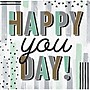 Creative Converting Minted Milestone "Happy You Day" Beverage Napkins, 192/Pack (372546)~#|#~F1BB9169-7146-43EF-8CACB2838DE441E3_sc7