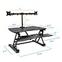 Mount-It! 35"W Electric Adjustable Standing Desk Converter with Dual Monitor Mount and USB Charging Port, Black (MI-8053)~#|#~F1BFBBC5-3A66-40B9-A415A91C70F10EB4_sc7