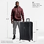 InUSA Vasty 33.86" Hardside Suitcase, 4-Wheeled Spinner, TSA Checkpoint Friendly, Black (IUVAS00XL-BLK)~#|#~F1C8B9C0-80AA-44FE-93BF5FCA18F924CE_sc7