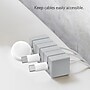 Function101 Cable Blocks, Magnetic Cable Organizers, Gray, 3/Pack (F101-CBXG3)~#|#~F1C8BE28-5A27-4775-BE8777AB539266CF_sc7