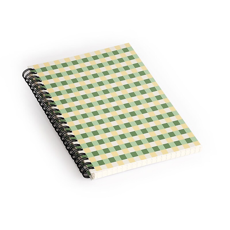 DENY Designs Folktale Gingham 1-Subject Professional Notebooks, 5.5" x 8.25", Dotted, 60 Sheets (89139-NOBS01) image 1