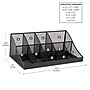 Mind Reader 11 Compartment Metal Coffee Cup and Condiment Organizer, Black (COMORGMESH-BLK)~#|#~F1CF9B6A-CC3F-4109-929997341FB56AF1_sc7