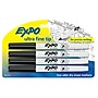 Expo Dry Erase Markers, Ultra Fine Tip, Black, 4/Pack (1871774)~#|#~F1D2A317-544A-4442-BAAE7218C86F6D25_sc7