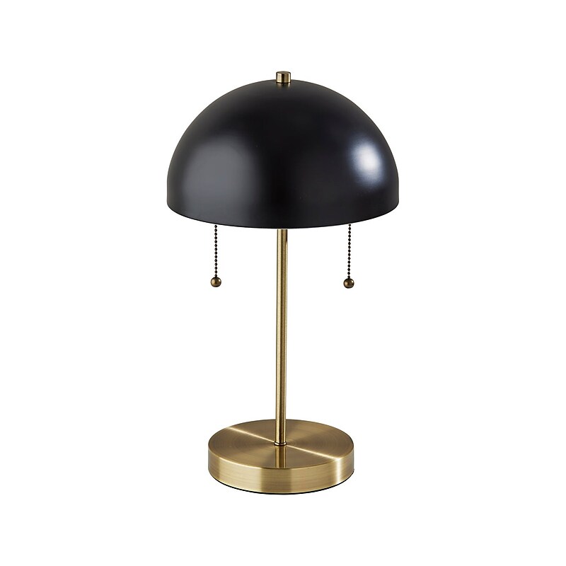 Adesso Bowie Table Lamp, Antique Brass (5132-01) image 1
