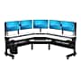 VersaDesk Foundry Bench 80"W Electric Corner Adjustable Standing Desk, White/Black (FBC8080-BW-APP)~#|#~F1E02339-1C2E-4112-B412A78A0DD8032B_sc7