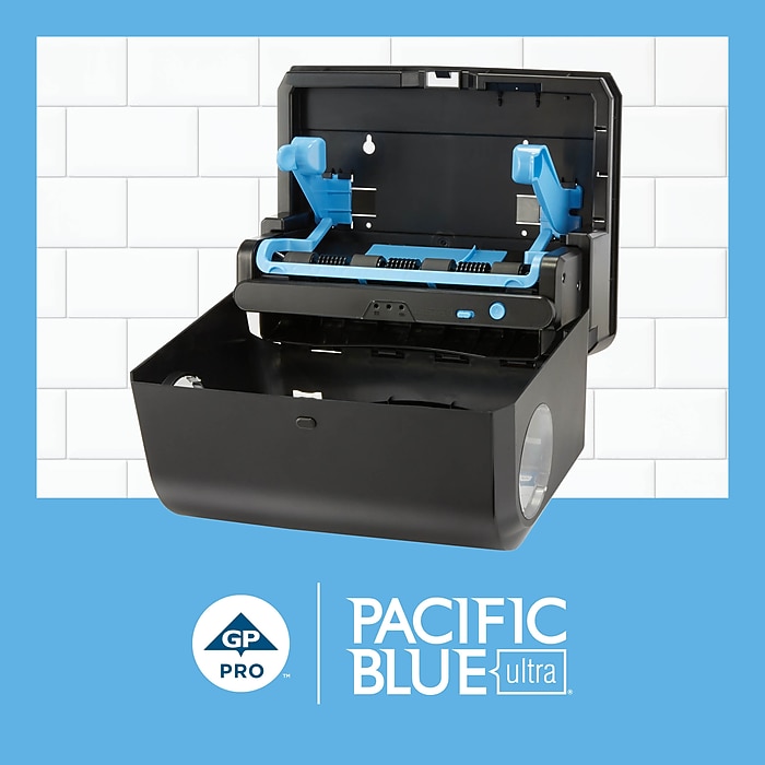 Pacific Blue Ultra Mini Hardwound Paper Towel Dispenser, Black