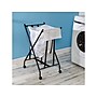 Honey-Can-Do Collapsible Wheeled Bounce-Back Hamper with Lid, Black/White (HMP-09748)~#|#~F1E0EDF4-5171-4FED-820A4447D9770296_sc7