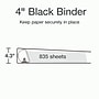 Cardinal XtraLife ClearVue 4" 3-Ring Non-View Binders, D-Ring, Black (26341)~#|#~F1E32C34-D659-4880-B3C4B10EF8534C4E_sc7