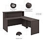 Bush Business Furniture Arrive 60"W L Shaped Reception Desk with Shelf, Storm Gray (ARV003SG)~#|#~F1E38E6C-DE8F-4F70-86630B3C1830EA5A_sc7