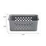 Iris Medium Plastic Storage Baskets, Gray, 4/Pack (500165)~#|#~F1E46277-A88B-48F0-89219423B9DC0E83_sc7