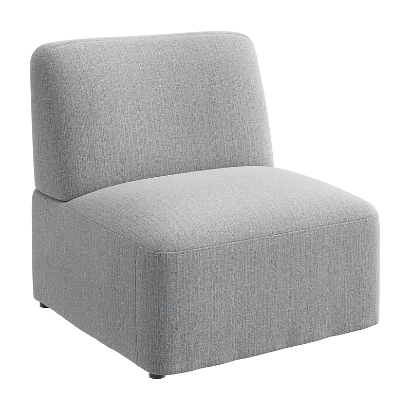 Bush Business Furniture Assemble Modular Lounge Chair, Armless, Fog Fabric (ASM130FGF-03) image 1