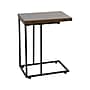 Household Essentials Jamestown 12"W x 19"D Laminate Side Table, Mid-Century Walnut/Black (8196-1)~#|#~F1F71B32-5973-491D-AD00A62B00DD8E53_sc7