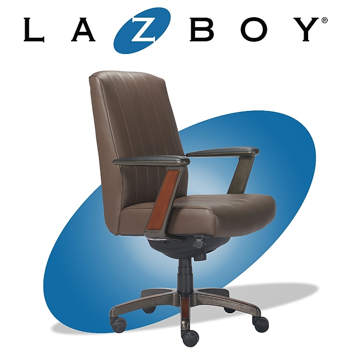 La-Z-Boy Bennett Ergonomic Bonded Leather Swivel Executive Chair