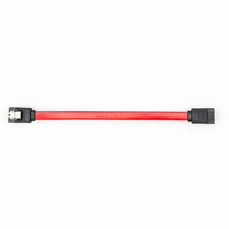 Rocstor 0.5' SATA to SATA Cable, Male to Male, Red (Y10C859-RD) image 1