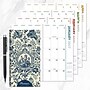 2027 TF Publishing Blue Toile 3.5" x 6.5"  Monthly Standard Planner, Paperboard Cover, Multicolored (27-7006)~#|#~F200A1E8-8A89-4CBC-A9E494AE24D7EDF0_sc7