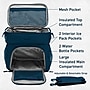 Bentgo Prep Deluxe MultiMeal Insulated Lunch Bag, Navy Blue (BGPRPBAG-NB)~#|#~F201A6EE-5E43-4987-889145898CEFCA2F_sc7