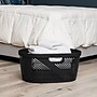 Mind Reader 10.57-Gallon Laundry Basket with Handles, Plastic, Black, 2/Set (2HHAMP40-BLK)~#|#~F204E4C5-1263-4D8B-B49F26CB792F3E67_sc7