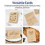Avery Integrated Cards, 5.5" x 8.5", Matte Kraft Brown, 25/Pack (95352)~#|#~F205AFE1-782F-467F-91A818B92D9FCC9F_sc7